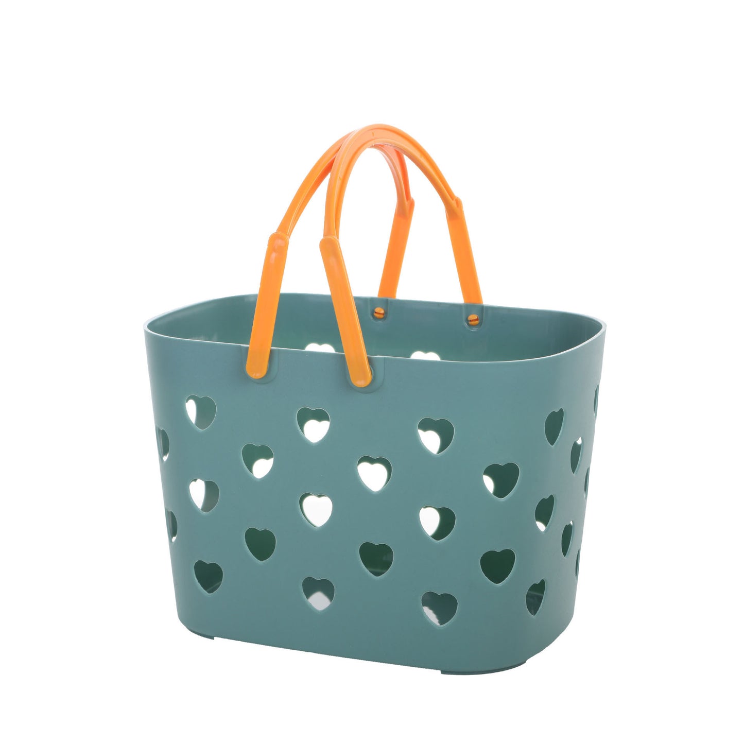 Bathroom Toilet Clothes Toiletries Storage Dirty Clothes Basket Portable Love Hollow Bath Basket Shopping Storage Basket