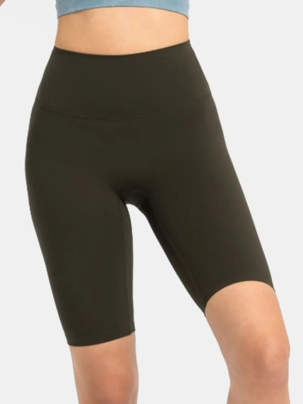 High Rise Wide Waistband Active Shorts