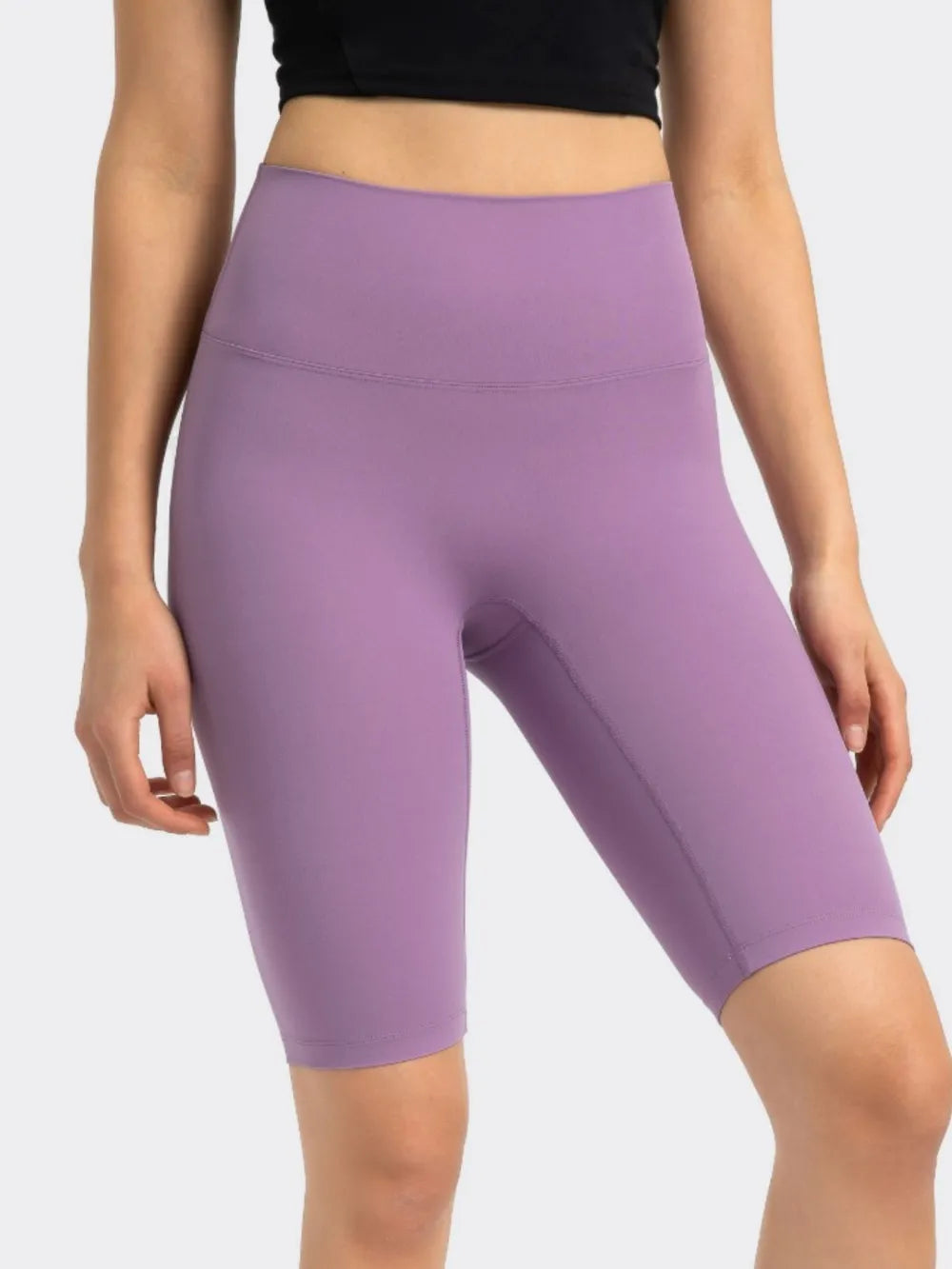 High Rise Wide Waistband Active Shorts