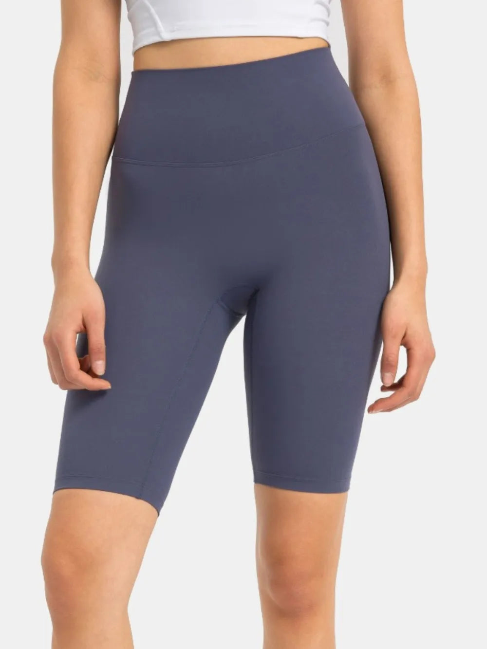 High Rise Wide Waistband Active Shorts