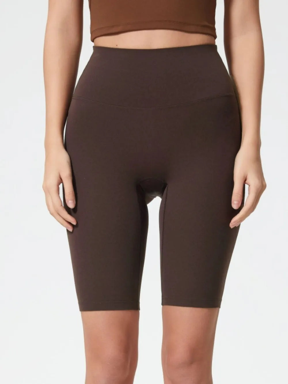 High Rise Wide Waistband Active Shorts