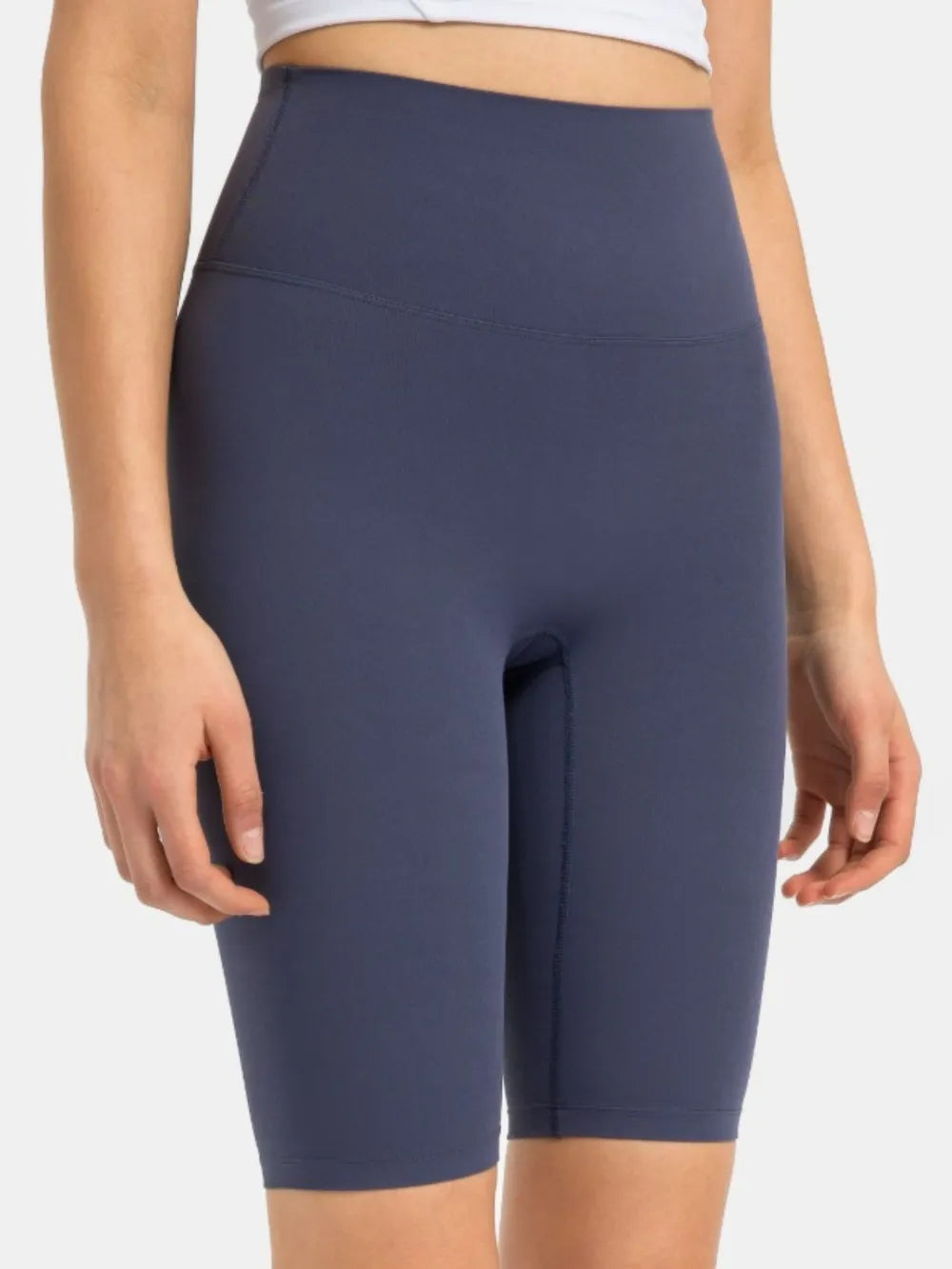 High Rise Wide Waistband Active Shorts