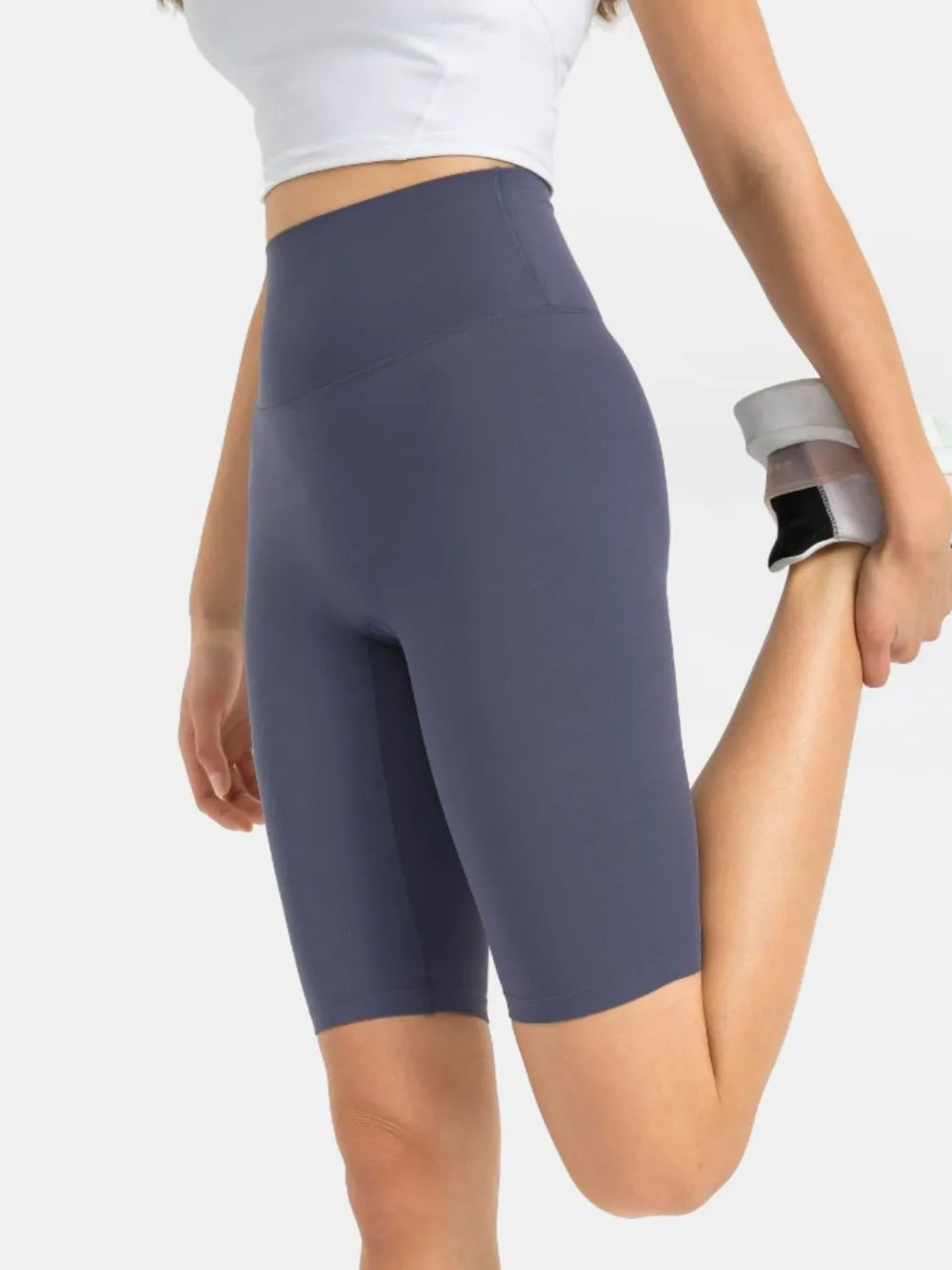 High Rise Wide Waistband Active Shorts