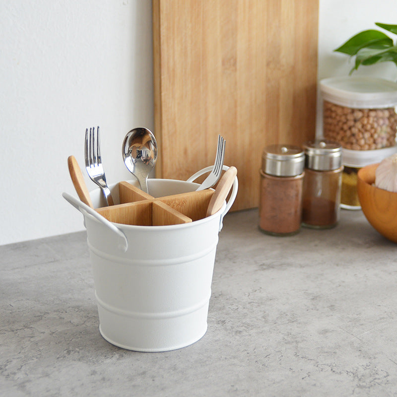 Household With Separated Drain Chopsticks Tube Multi-Functional Plastic Chopsticks Cage Storage Box Kitchen Rack Chopsticks Barrel