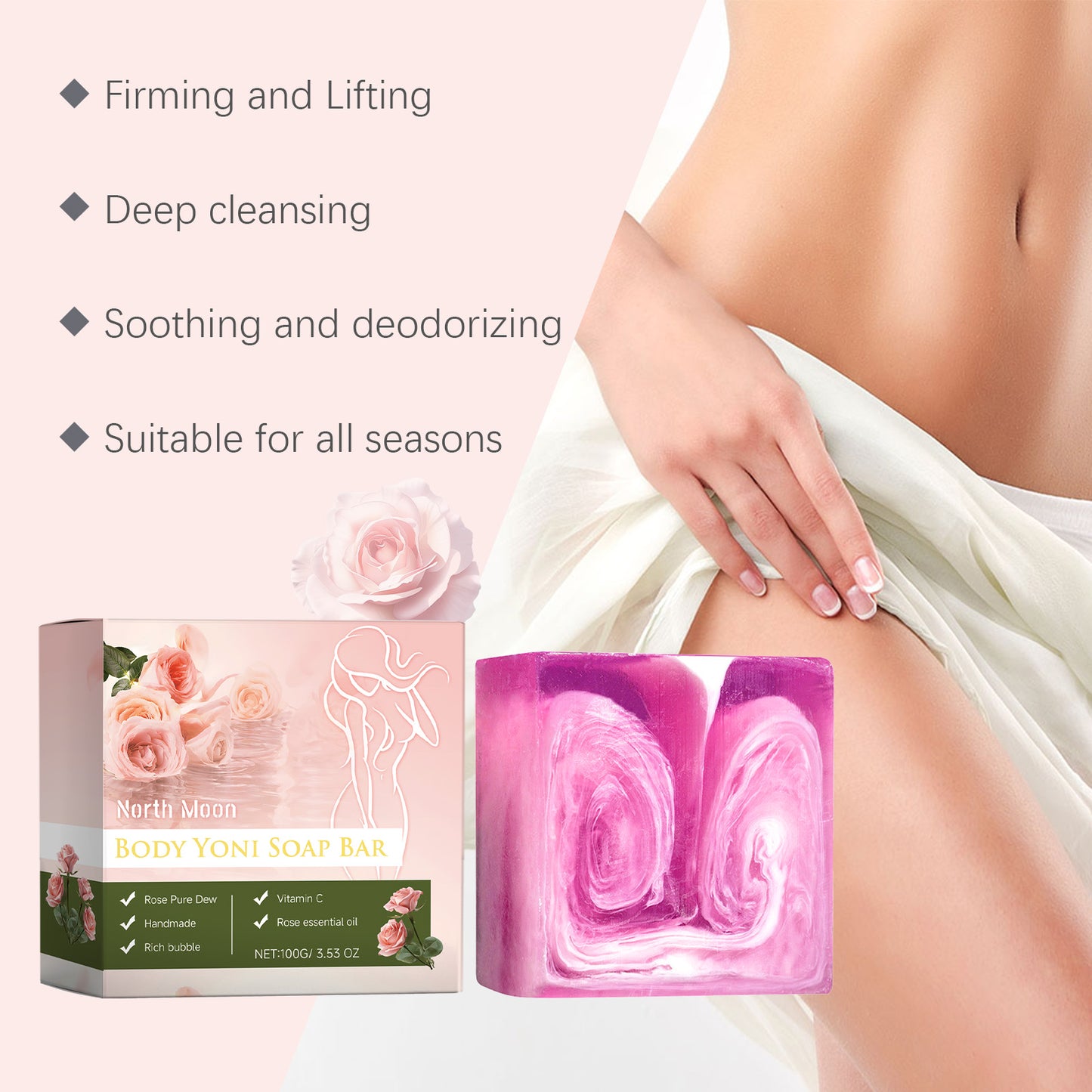 Women's Skin Care Soap, Women's Body Cleansing, Moisturizing And Nourishing Skin Care Soap