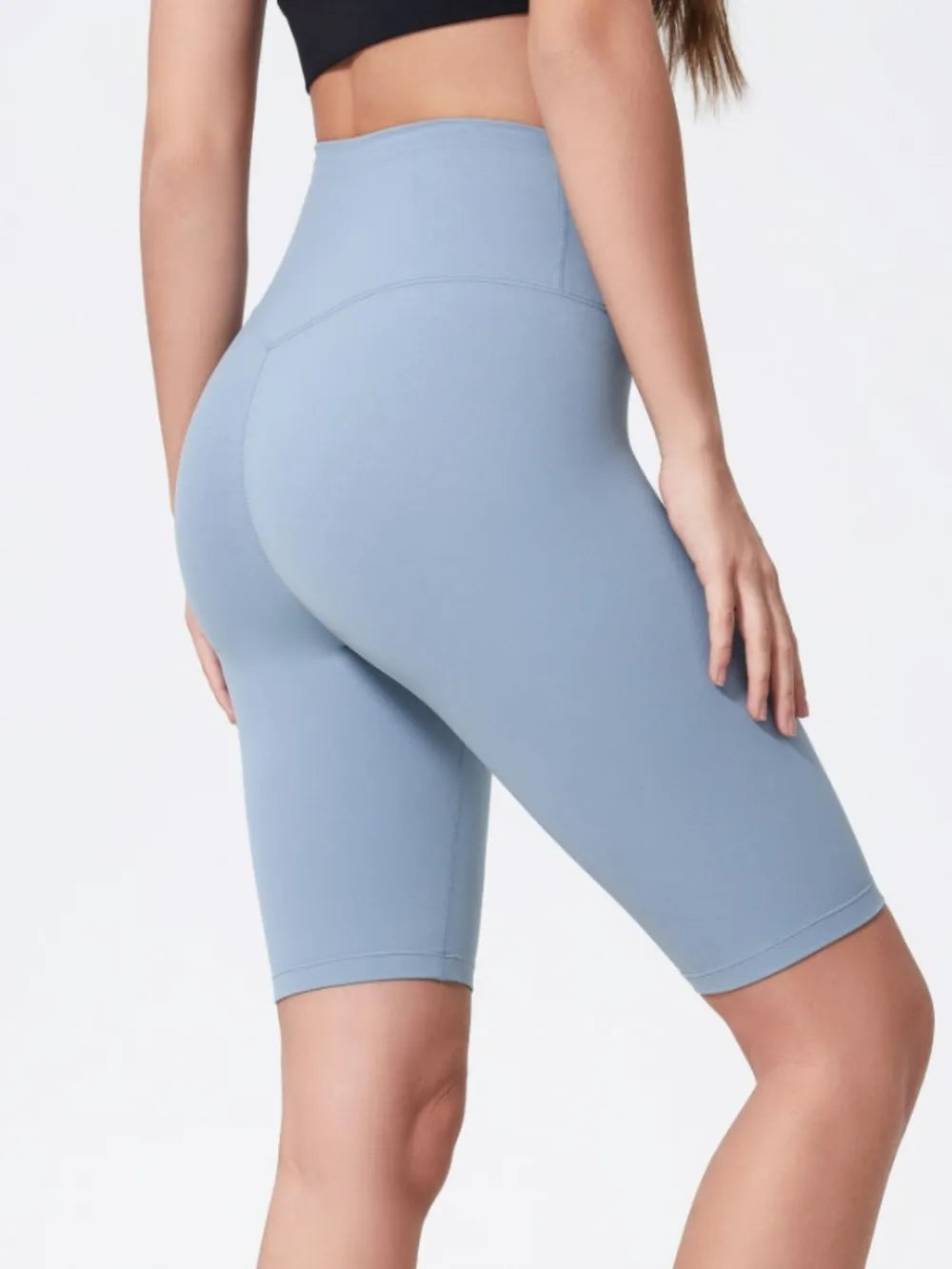 High Rise Wide Waistband Active Shorts