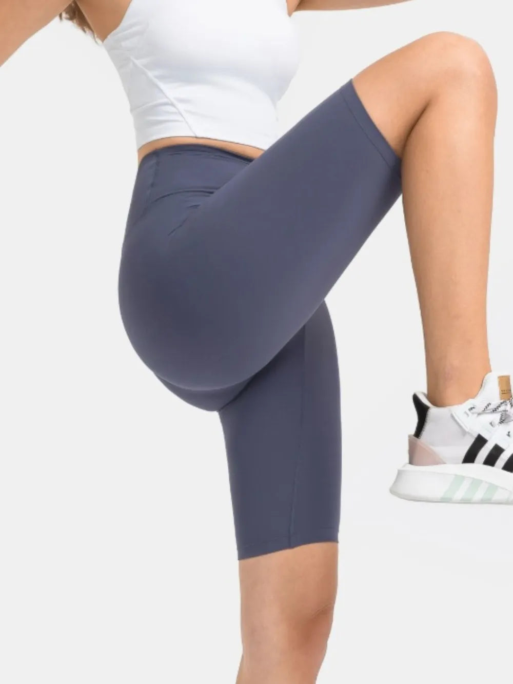 High Rise Wide Waistband Active Shorts