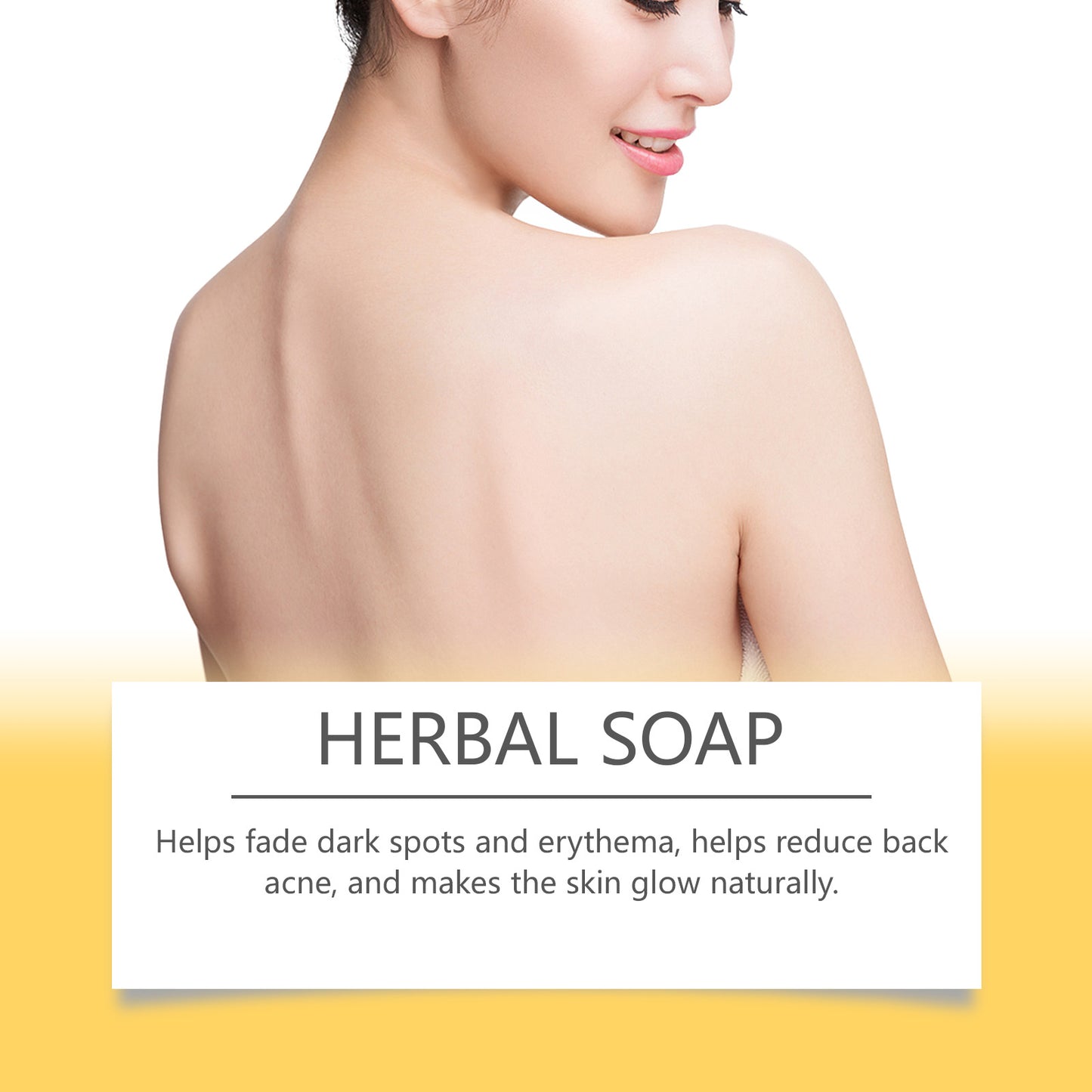Turmeric Herbal Beauty Soap Deep Cleansing Moisturizing Refreshing Oil Control Body Care Bath Soap