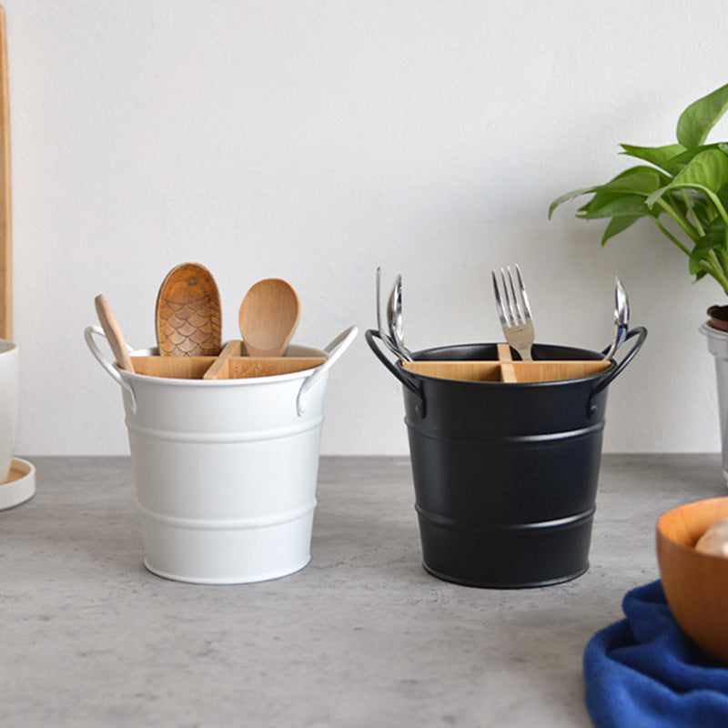 Household With Separated Drain Chopsticks Tube Multi-Functional Plastic Chopsticks Cage Storage Box Kitchen Rack Chopsticks Barrel