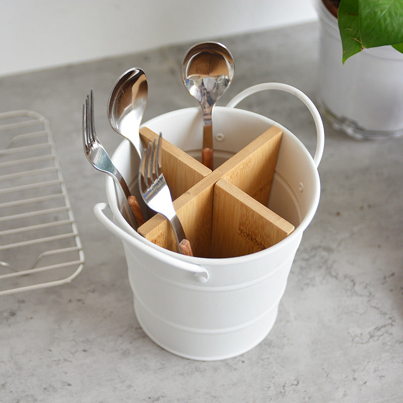 Household With Separated Drain Chopsticks Tube Multi-Functional Plastic Chopsticks Cage Storage Box Kitchen Rack Chopsticks Barrel