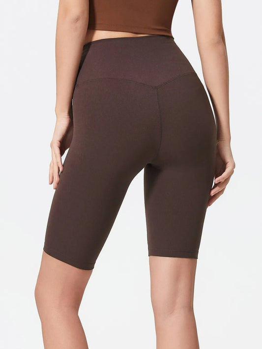 High Rise Wide Waistband Active Shorts