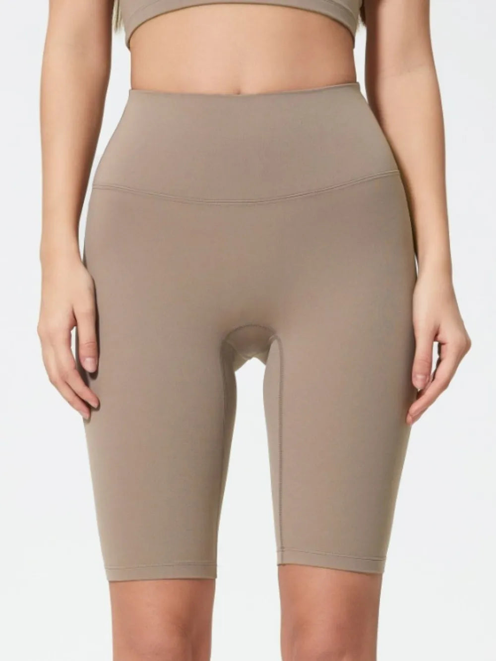 High Rise Wide Waistband Active Shorts