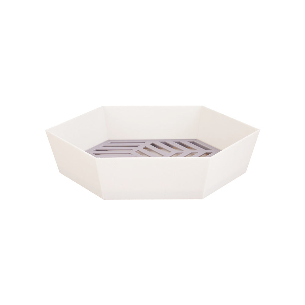 Double Creative Drain Basket Fruit Plate Washing Basket Kitchen Household Living Room Supplies