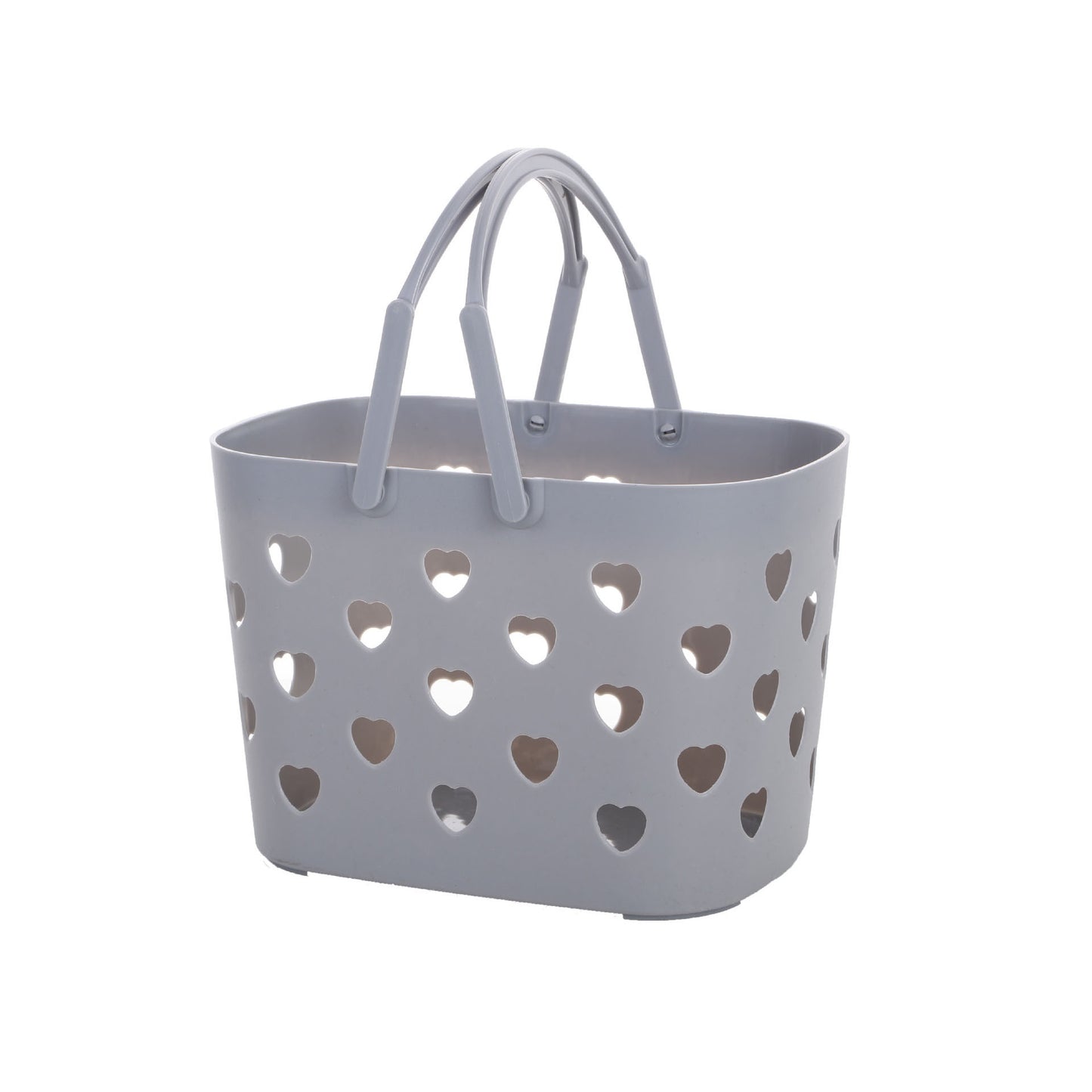 Bathroom Toilet Clothes Toiletries Storage Dirty Clothes Basket Portable Love Hollow Bath Basket Shopping Storage Basket