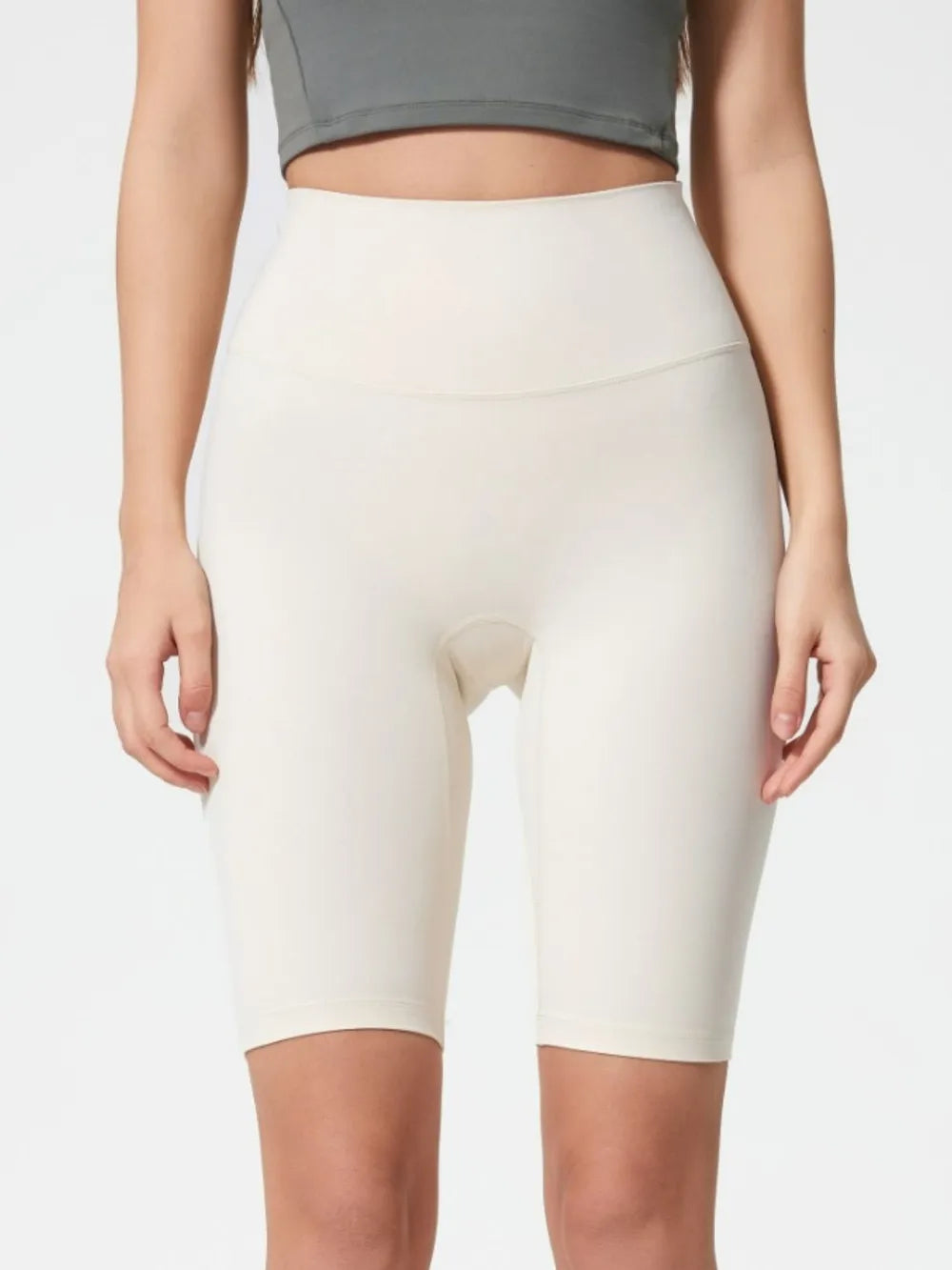 High Rise Wide Waistband Active Shorts