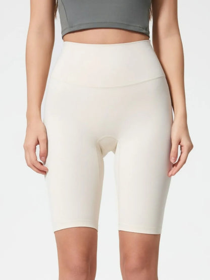 High Rise Wide Waistband Active Shorts