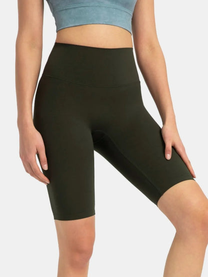 High Rise Wide Waistband Active Shorts