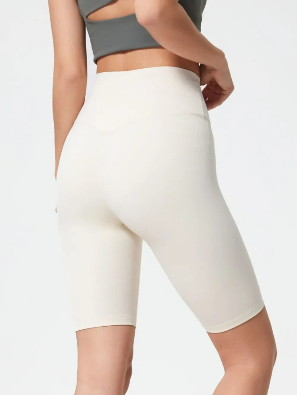 High Rise Wide Waistband Active Shorts