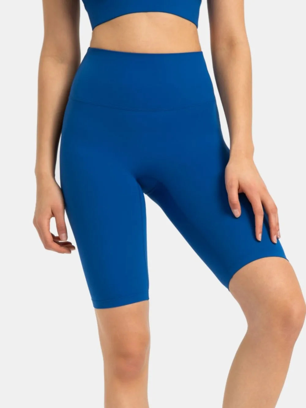 High Rise Wide Waistband Active Shorts