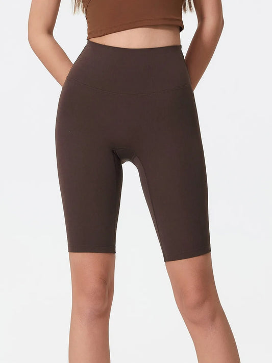 High Rise Wide Waistband Active Shorts