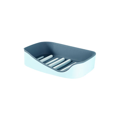 Traceless Paste Drain Soap Box Creative Double-Layer Non-Jamming Bathroom Rack Suction Wall Soap Box