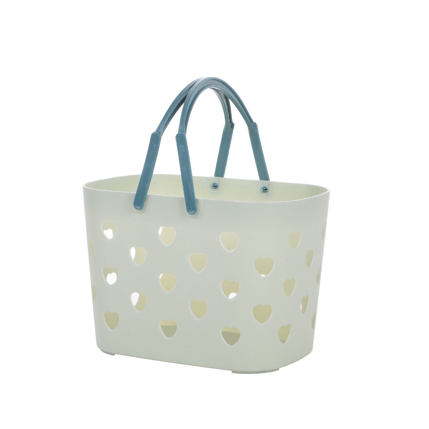 Bathroom Toilet Clothes Toiletries Storage Dirty Clothes Basket Portable Love Hollow Bath Basket Shopping Storage Basket