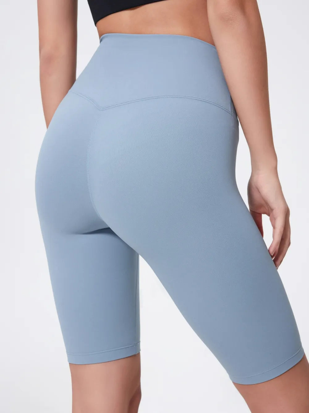 High Rise Wide Waistband Active Shorts