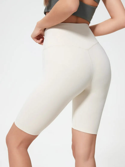 High Rise Wide Waistband Active Shorts