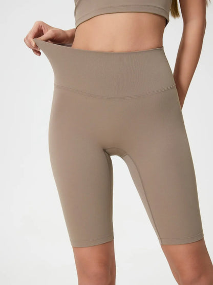 High Rise Wide Waistband Active Shorts