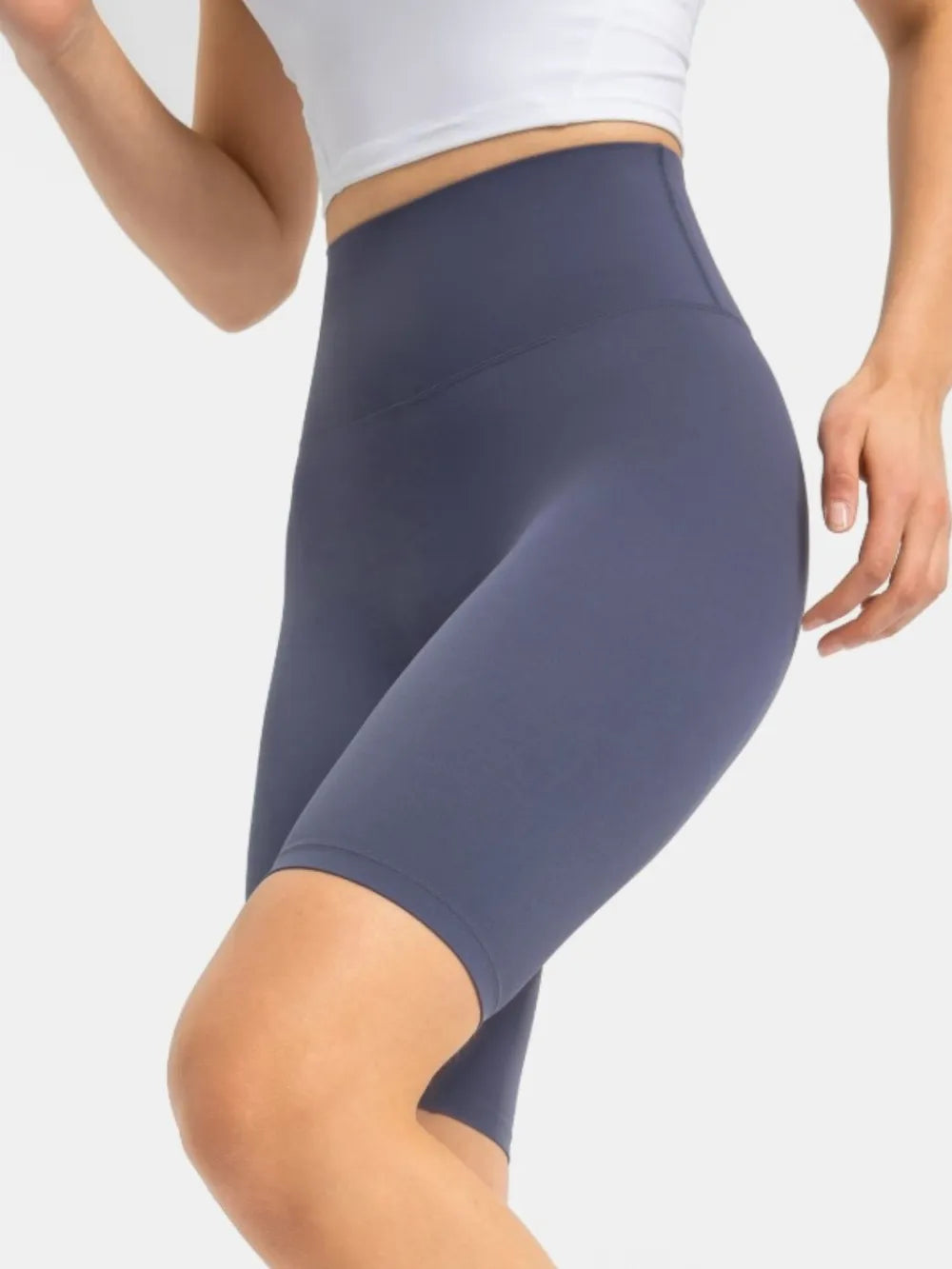 High Rise Wide Waistband Active Shorts