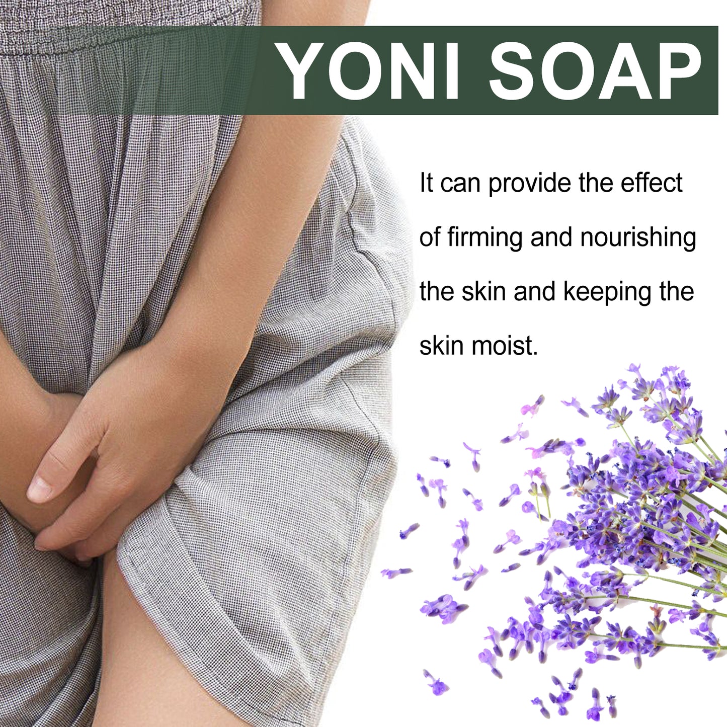 Lavender Scented Soap, Relieve Itching And Discomfort Of Female Body, Remove Odor And Mild Moisture