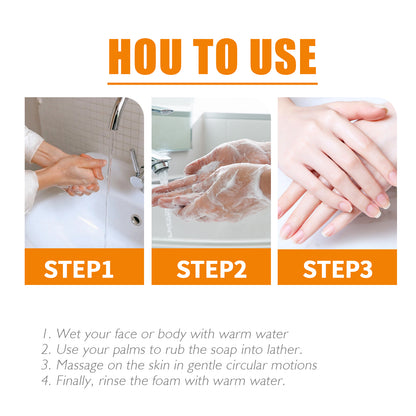 Silk Glow Plus Bleach Soap, Brightening Cleansing Moisturizing Bath Soap