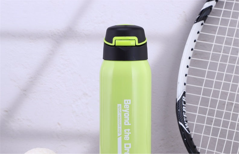 Outdoor sports kettle with handle portable thermos cup anti-fall mountaineering water cup home vacuum cup