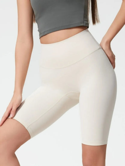 High Rise Wide Waistband Active Shorts