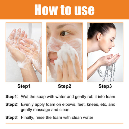 Vitamin C Whitening Soap For Blemish Reduction Deep Clean Moisturizing And BrighTening Skin Beauty Soap
